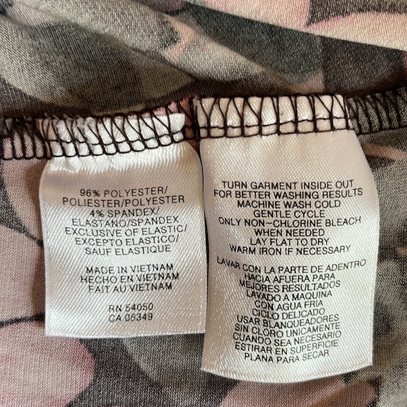 Nine West blouse women’s size small bell short sleeve short dress top stretchy - Picture 9 of 9